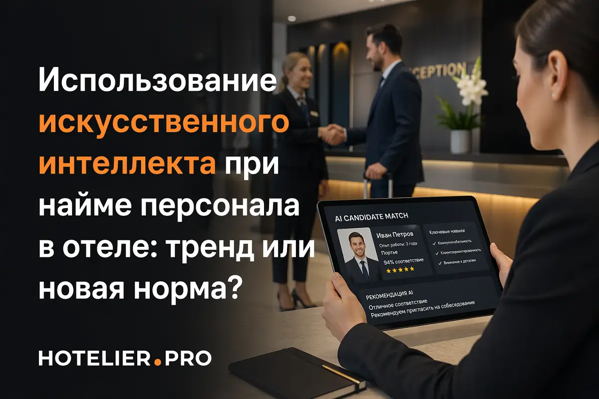 ИСПОЛЬЗОВАНИЕ ИСКУССТВЕННОГО ИНТЕЛЛЕКТА ПРИ НАЙМЕ ПЕРСОНАЛА В ОТЕЛЕ: ТРЕНД ИЛИ НОВАЯ НОРМА?