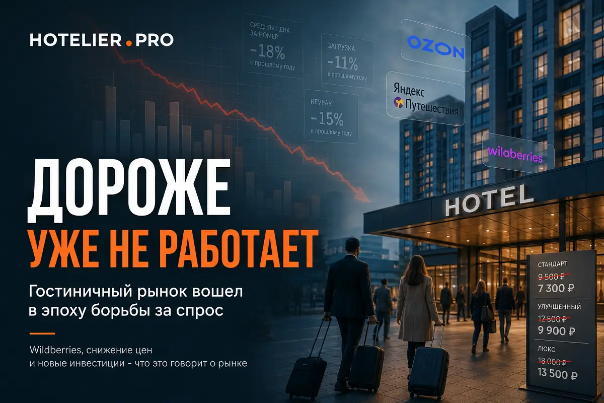 ДОРОЖЕ УЖЕ НЕ РАБОТАЕТ: ГОСТИНИЧНЫЙ РЫНОК ВОШЕЛ В ЭПОХУ БОРЬБЫ ЗА СПРОС