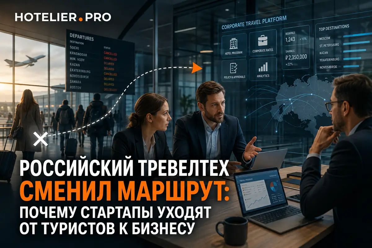 РОССИЙСКИЙ ТРЕВЕЛТЕХ СМЕНИЛ МАРШРУТ: ПОЧЕМУ СТАРТАПЫ УХОДЯТ ОТ ТУРИСТОВ К БИЗНЕСУ