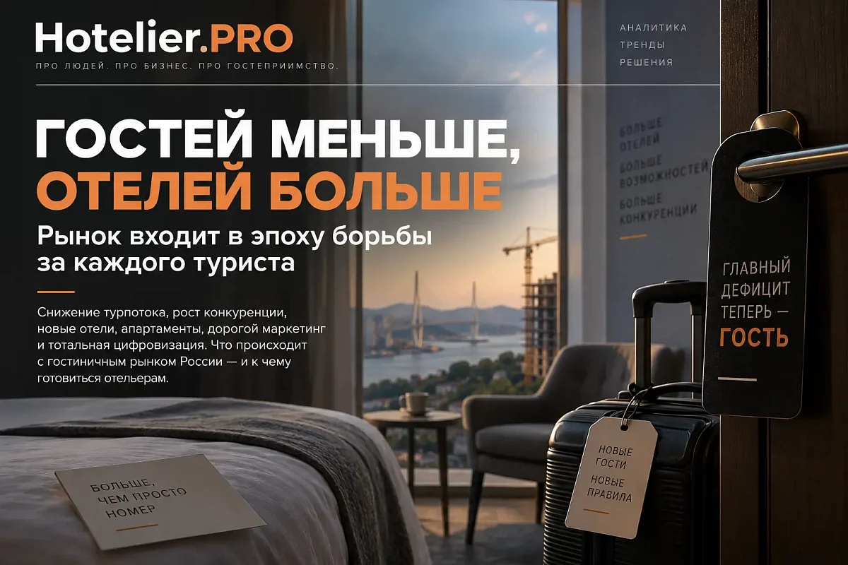 ГОСТЕЙ МЕНЬШЕ, ОТЕЛЕЙ БОЛЬШЕ: РЫНОК ВХОДИТ В ЭПОХУ БОРЬБЫ ЗА КАЖДОГО ТУРИСТА