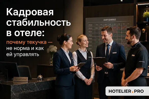 КАДРОВАЯ СТАБИЛЬНОСТЬ В ОТЕЛЕ: ПОЧЕМУ ТЕКУЧКА — НЕ НОРМА И КАК ЕЙ...