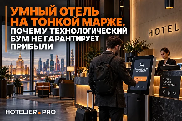 УМНЫЙ ОТЕЛЬ НА ТОНКОЙ МАРЖЕ. ПОЧЕМУ ТЕХНОЛОГИЧЕСКИЙ БУМ НЕ ГАРАНТИРУЕТ...